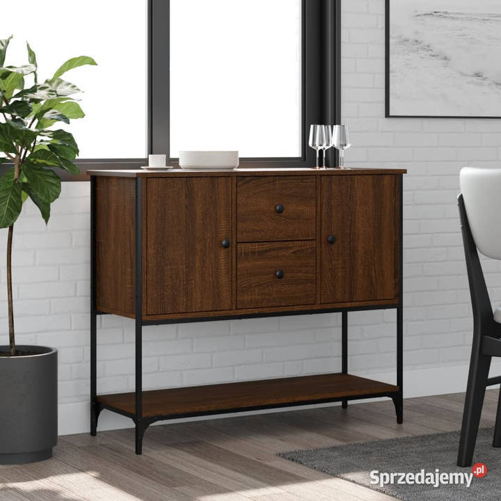 Komoda brązowy dąb 100x36x85 materiał Komody Komody mazowieckie Warszawa