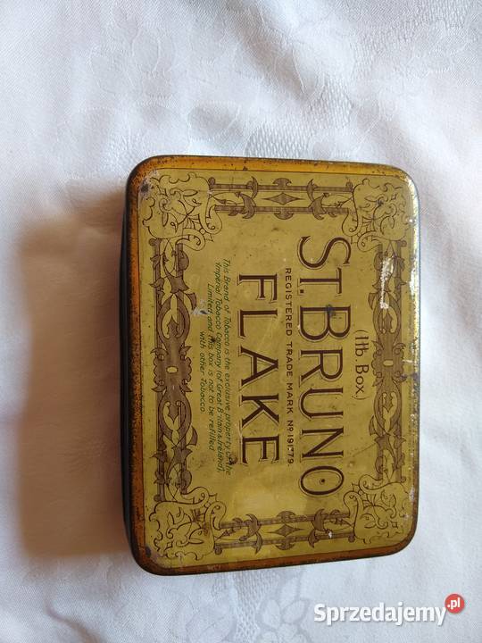 Stare metalowe pudełko cygarach Miłobądz