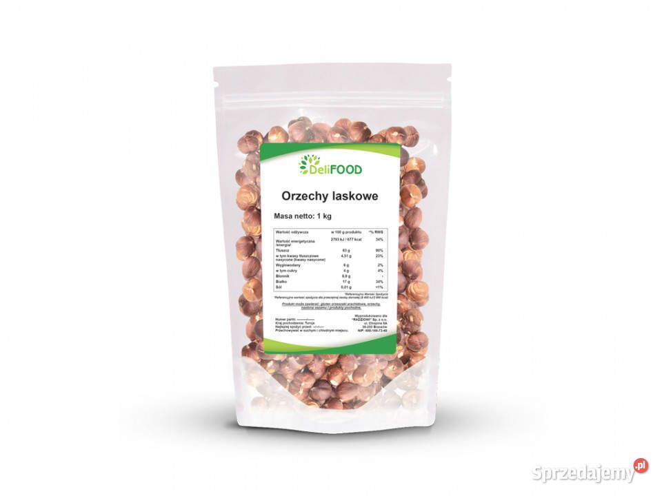 Orzechy laskowe łuskane 1 Delikatesy Brzozów sprzedam