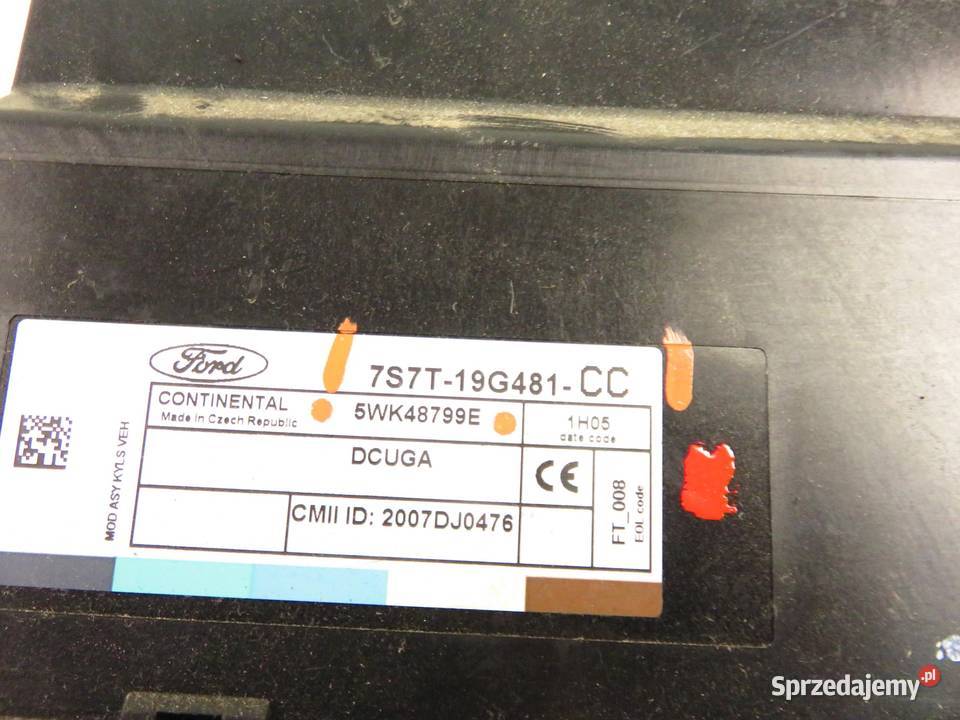 MODUŁ ZAMKA CENTRALNEGO FORD S I 7S7T19G481CC