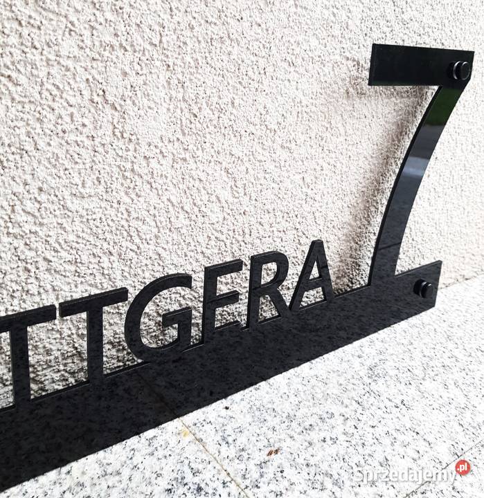 Tabliczka adresowa numer domu ulica Dom i Ogród śląskie