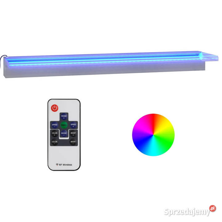 Wylewka do wodospadu z RGB LED stal nierdzewna Warszawa sprzedam