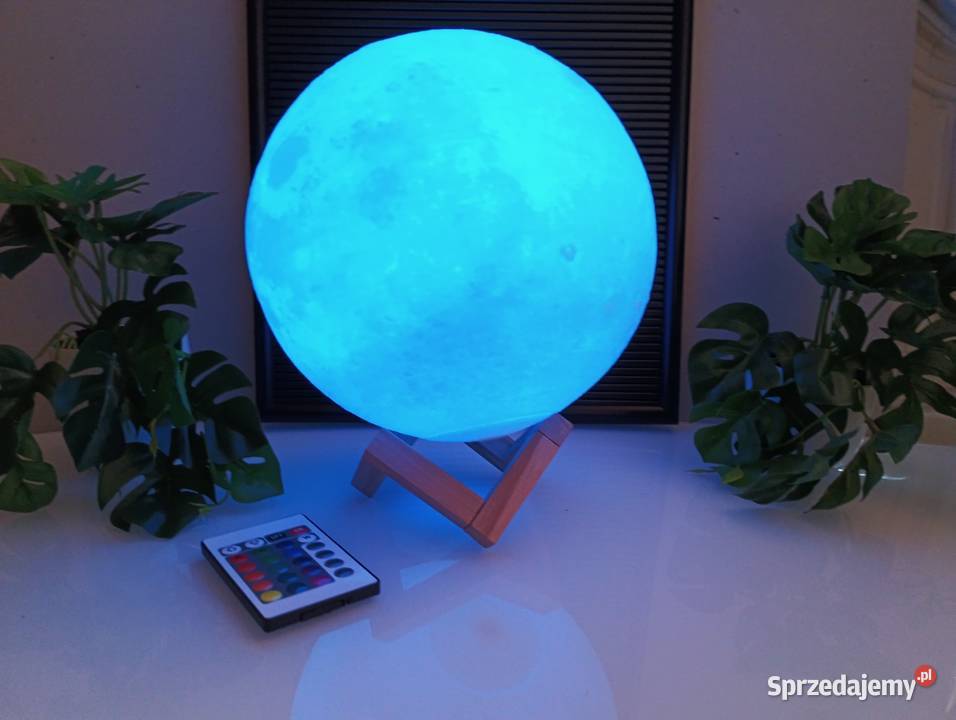 Lampka księżycowa XXL 3D relaxdays Lampy stołowe i nocne Trzcianka