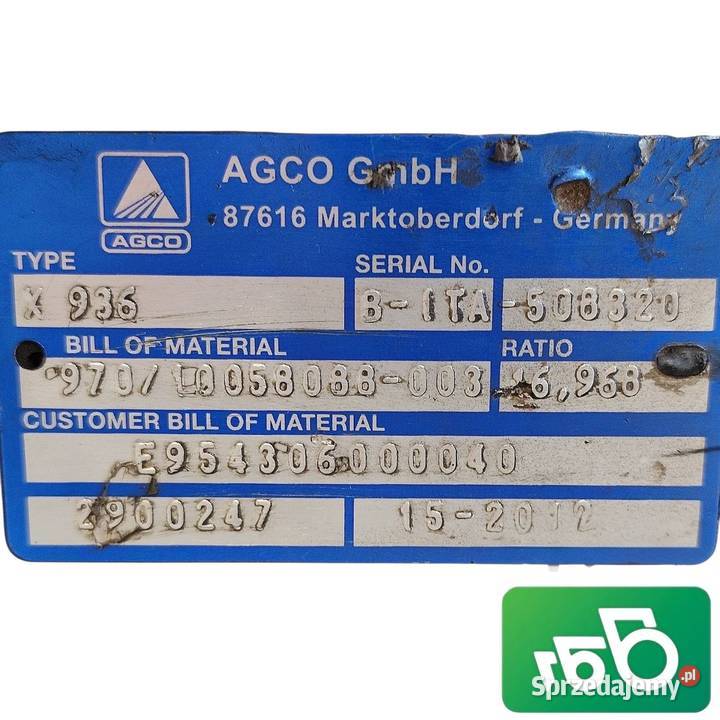 Obudowa Przedni Most F954304210010 Fendt 939 Wilkowo