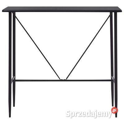vidaXL Stolik barowy czarny 120 x 60 x 110 mazowieckie Warszawa