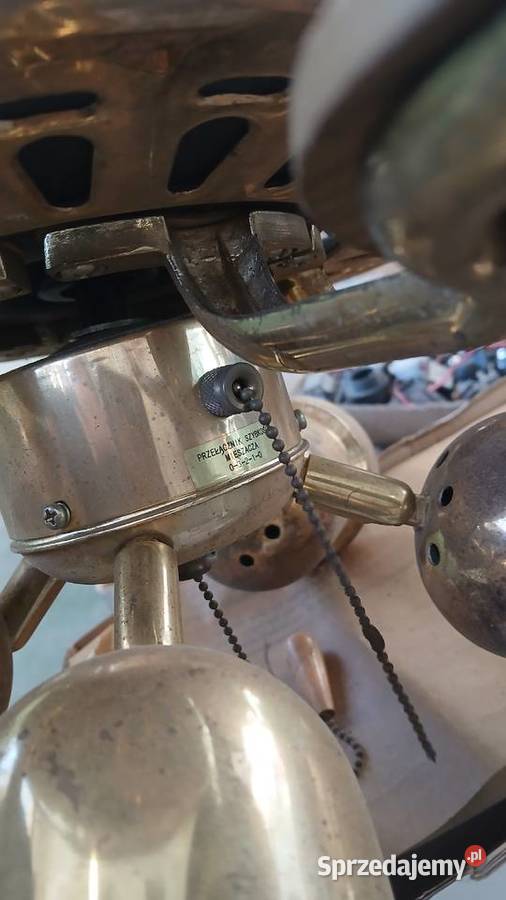 Żyrandol Z06 z wiatrakiem PRL vintage TYP