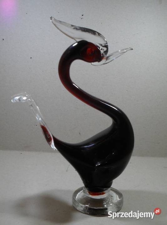 Figurynka Szklana Murano Żuraw 24 Kraków