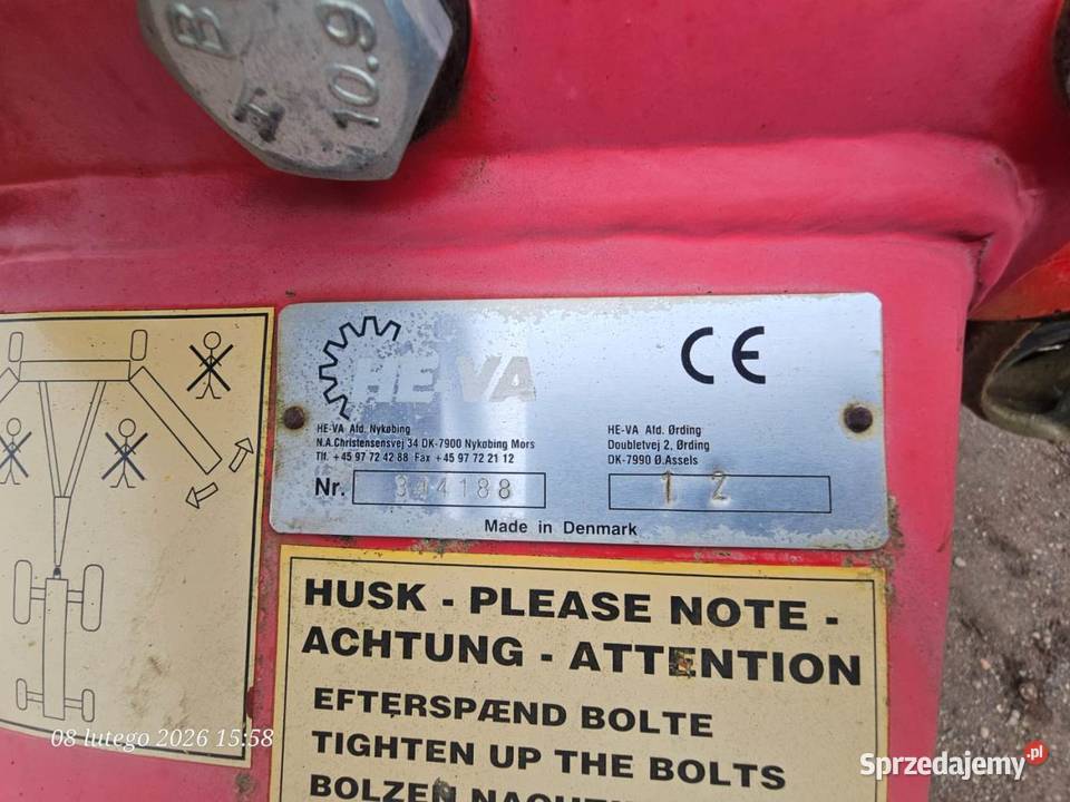 Wały HEVE KING ROLLER 163 m nieuszkodzony Różyny