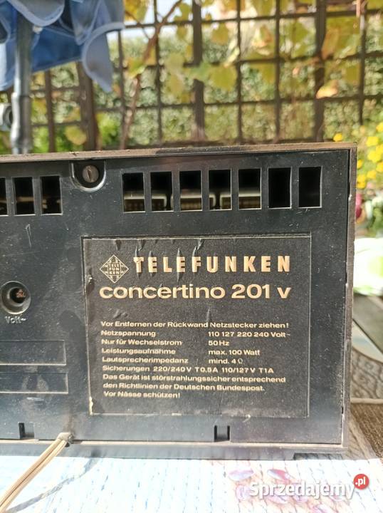 Telefunken Concertino 201 V amplituner germanowy Amplitunery