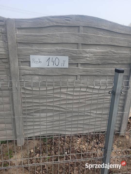 Płoty Betonowe różne rodzaje montaż Szczecin sprzedam