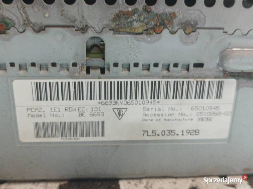 RADIONAWIGACJA EU USZKODZONA 7L5035192B Porsche świętokrzyskie