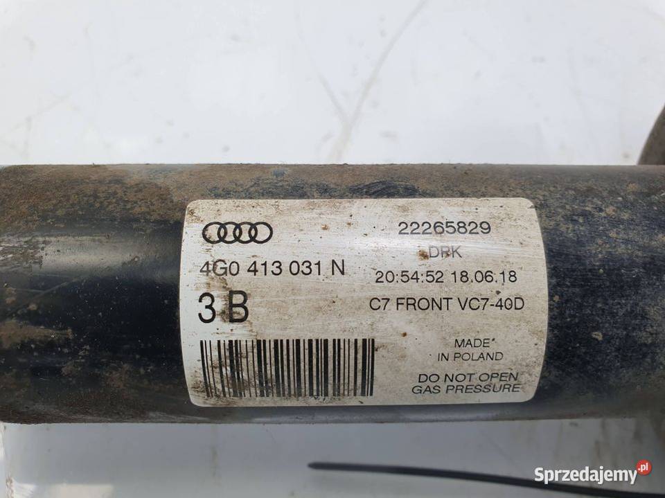 AMORTYZATOR PRAWY PRZÓD AUDI A6 C7 LIFT Lipno