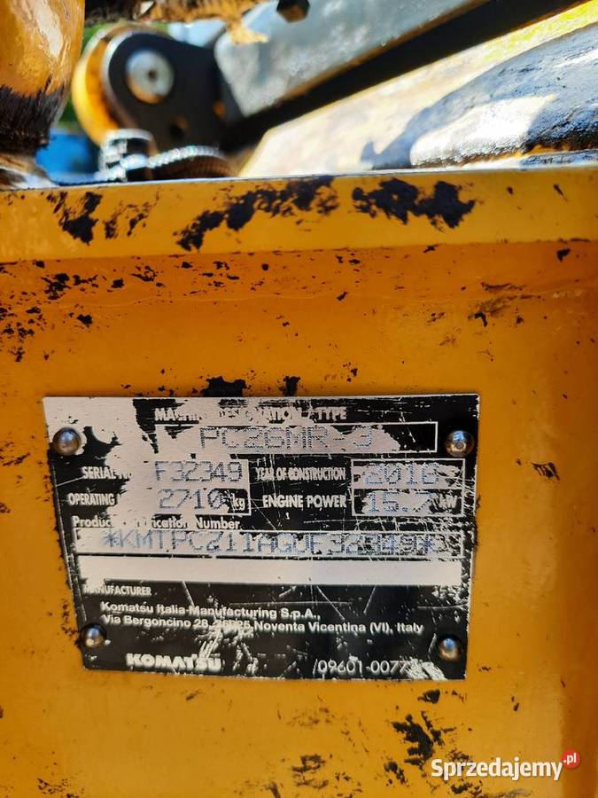 KOMATSU PC 26MR3 Częstochowa