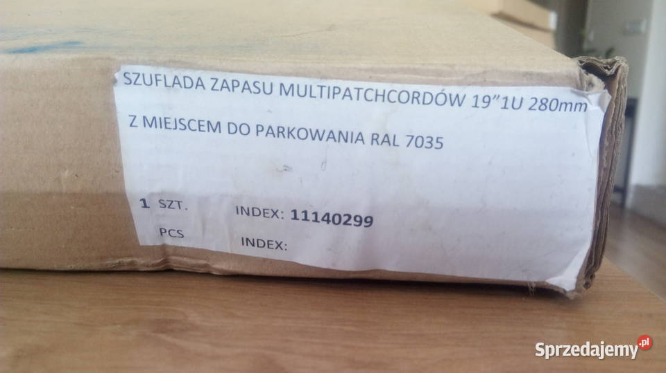 Szuflada zapasu multipatchcordów 19 1U sprzedam