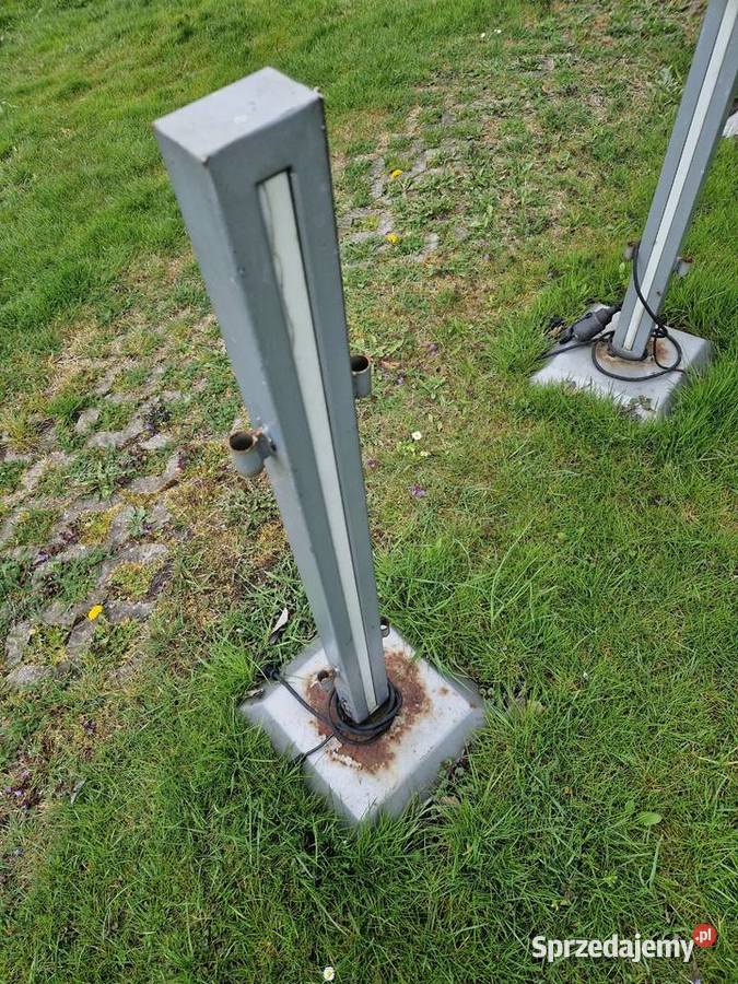 Słupek Ogrodzeniowy z Lampą LED 104 Używany Oświetlenie Głogowa