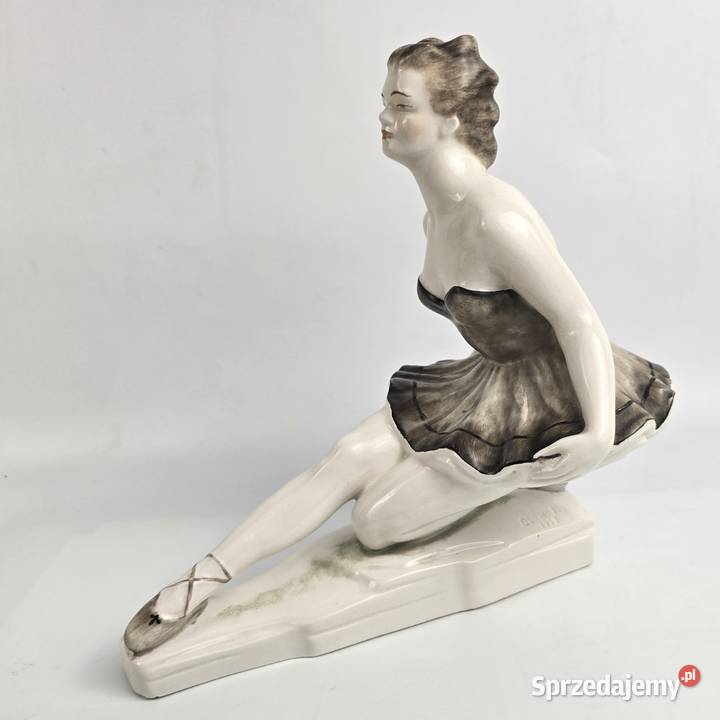 Balerina figurka w stylu Art Deco Olh Sndor