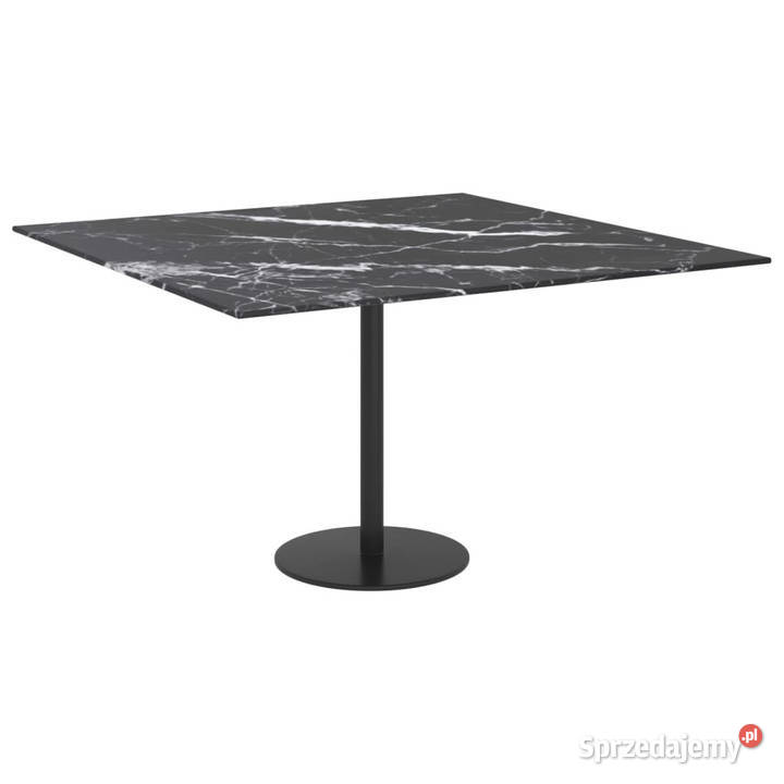 Blat stołu czarny 70x70 6 mm szkło ze wzorem Warszawa