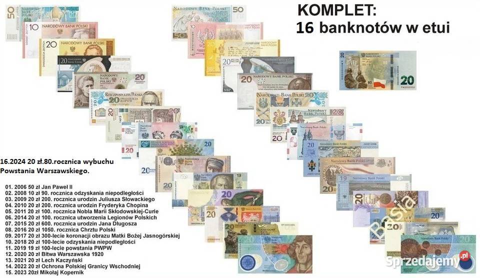 841 Niski Numer BANKNOT 20 1050 Rocznica Chrztu śląskie Sosnowiec