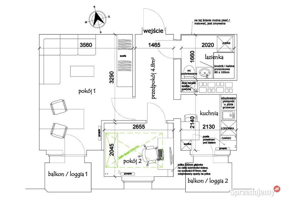OKAZJA 2 Pokoje 2 Balkony Parking szlabanem 15853zł/m2 Wrocław
