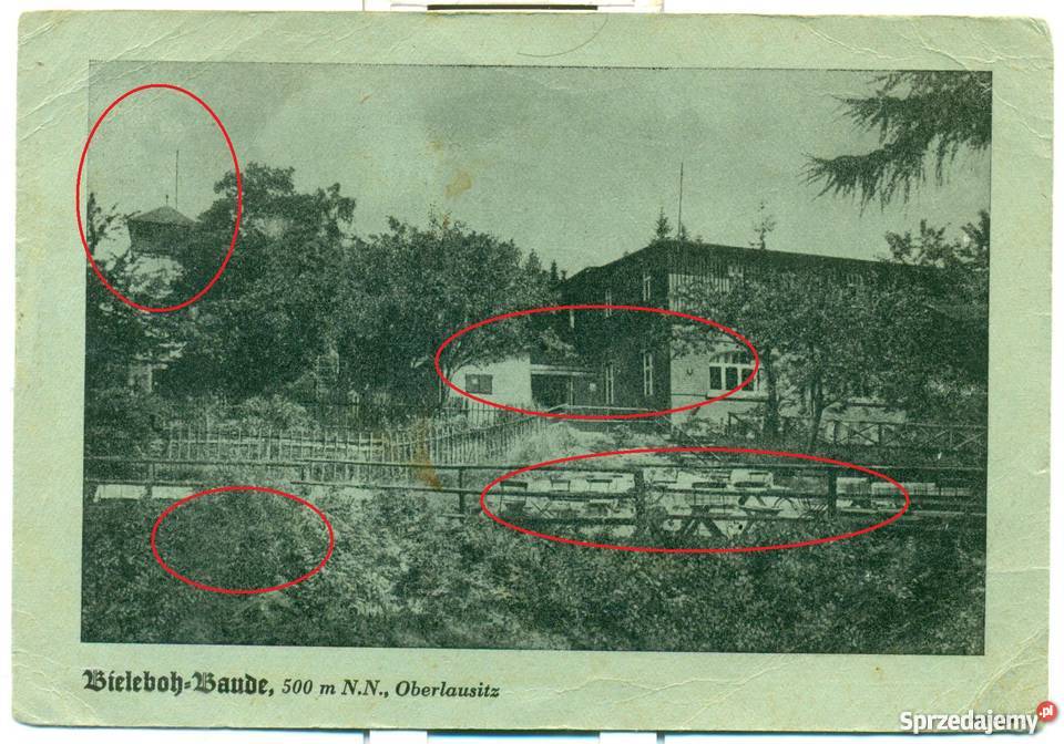 Bieleboh Baude Oberlausitz Mitteilungskarte Ostrów Wielkopolski
