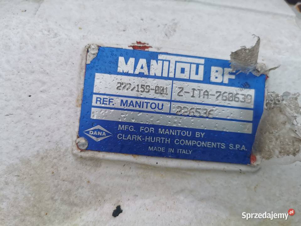 Manitou MT 1232 ST Most napędowy ZITA763421 Pozostałe Wilkowo