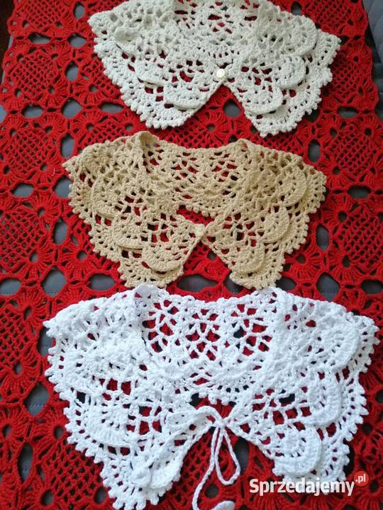 Kołnierzyki szydelkowe