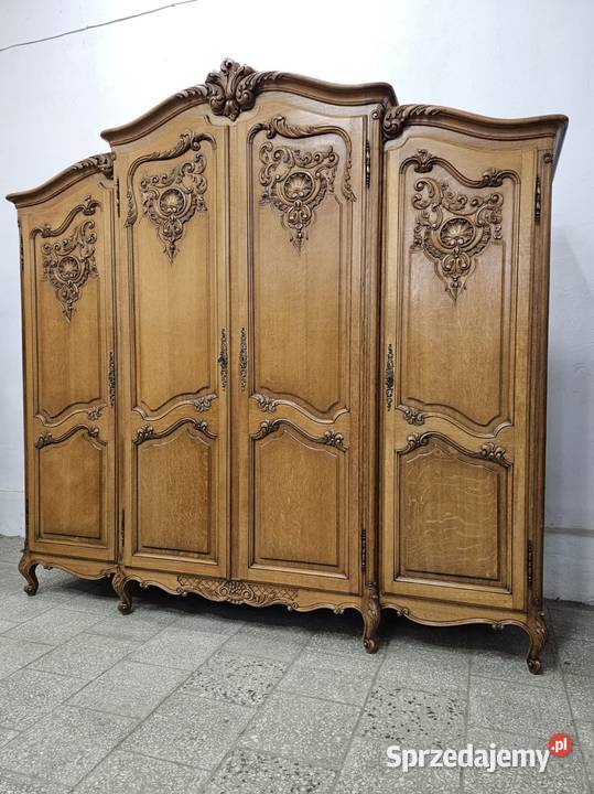 Ładna duża szafa Ludwikowska z Francji Szafy i garderoby Nowy Sącz