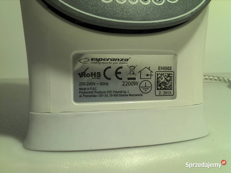 Żelazko Esperanza 2200W w stanie nowym AGD drobne Knurów