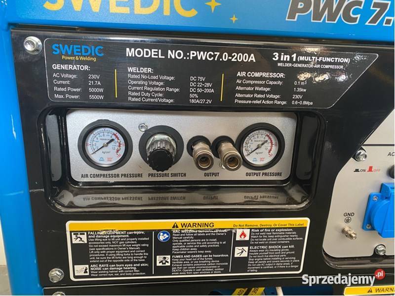 SWEDIC Agregat prądotwórczy 55 kW Sprężarka Pustkowie Lgockie