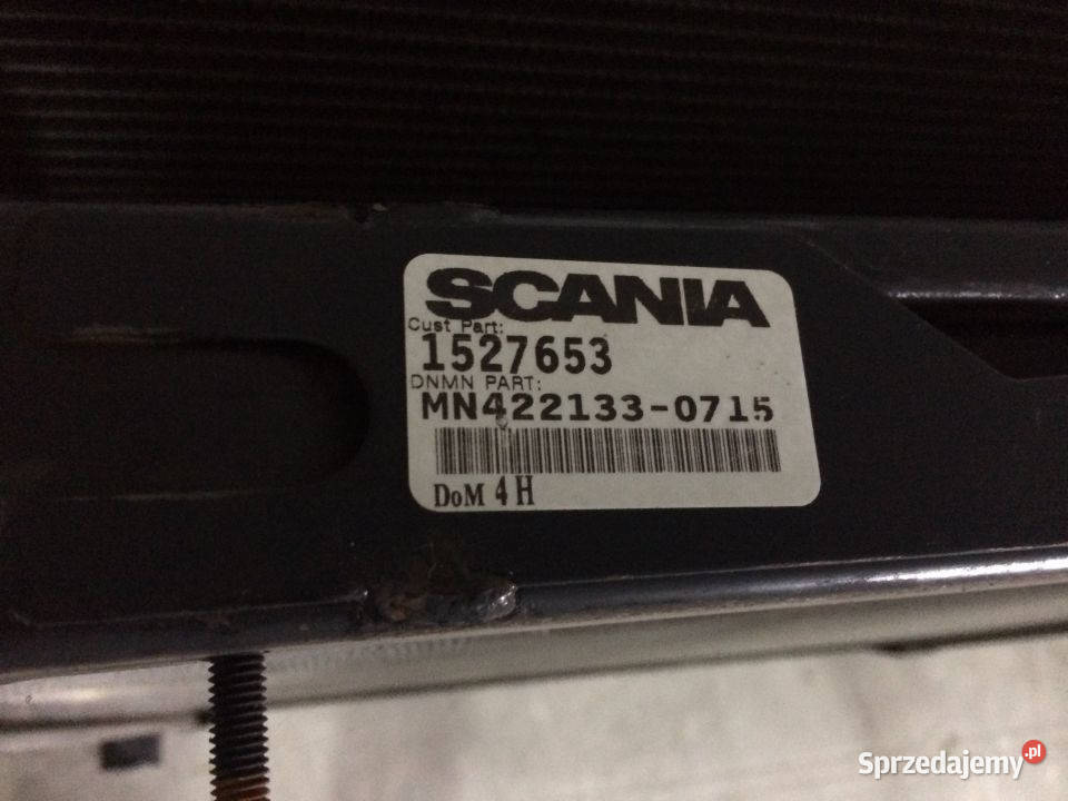 Chłodnica Radiator Scania R 1527653 1741588 ciężarowe Maszewo sprzedam