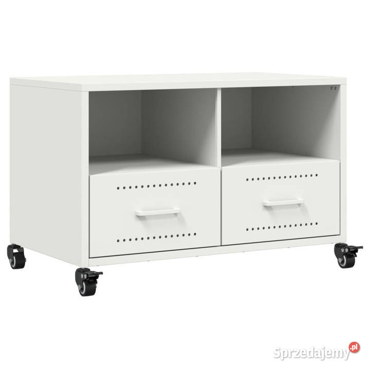 Szafka RTV biała 68x39x435 stal WM846703 mazowieckie