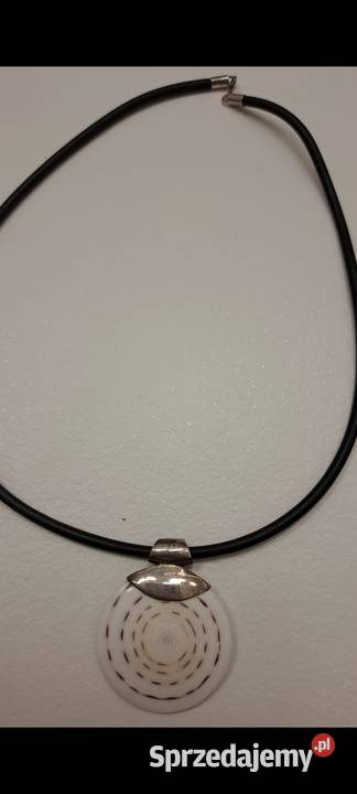 Naszyjnik srebrny z muszlą mazowieckie