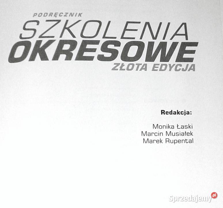 Szkolenia okresowe Podręcznik Złota edycja miękka Chełm