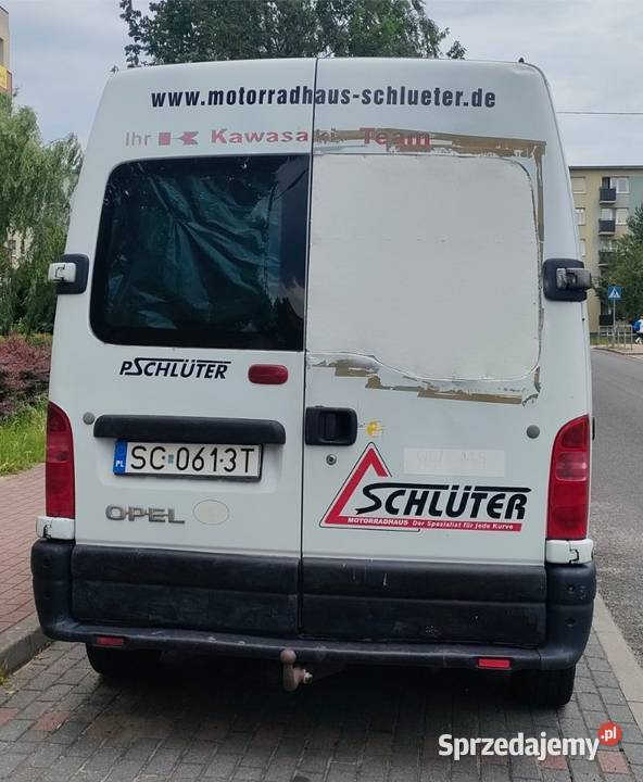 Opel Movano HAK z pancernym silnikiem 28 Diesel Rok produkcji 1998 Furgony śląskie Częstochowa
