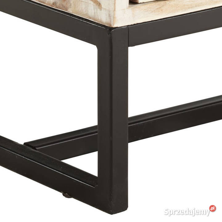 Szafka pod TV biała 140 x 30 x 45 lite drewno Warszawa