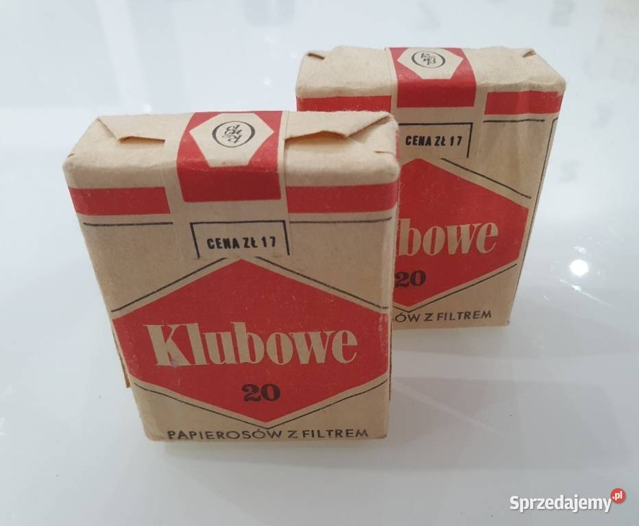 2 x KLUBOWE papierosy kekcjonerskie PRL Kędzierzyn-Koźle