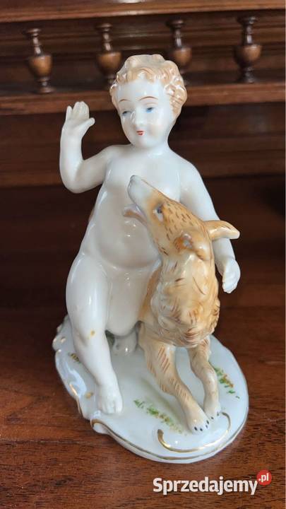 Figurka Putto z chartem Syg Import Gdańsk sprzedam