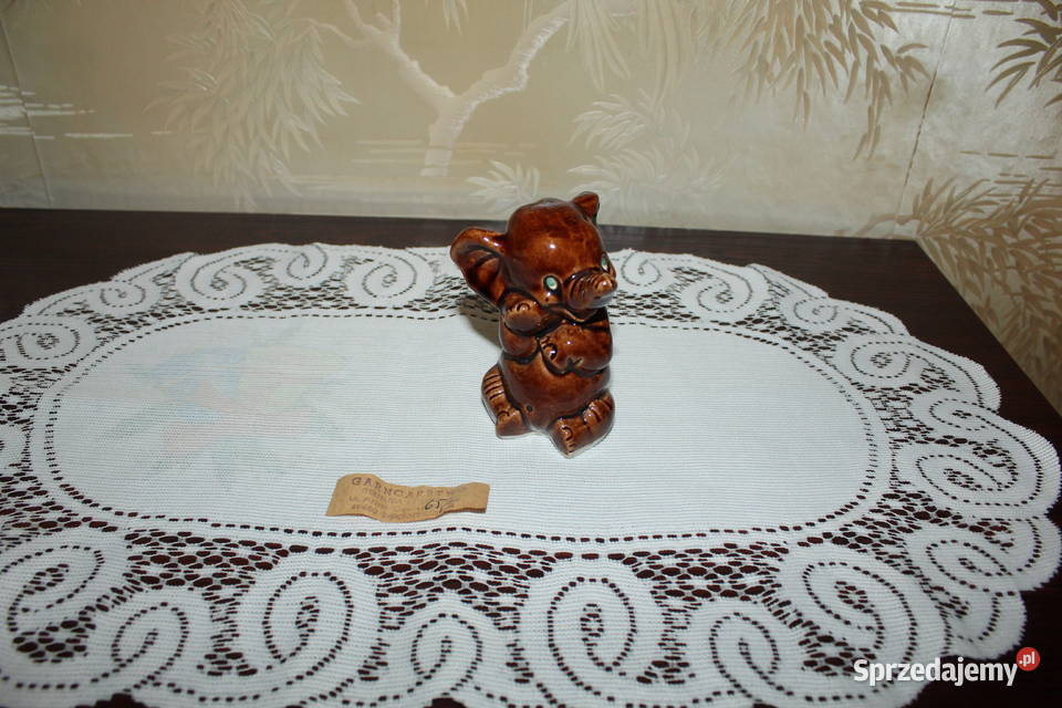 Słonik Porcelit Ceramika metka PRL