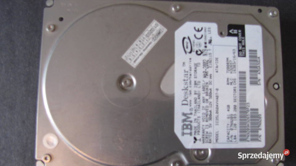 Dysk Twary IBM IC35L060AVVA070 łódzkie Piotrków Trybunalski
