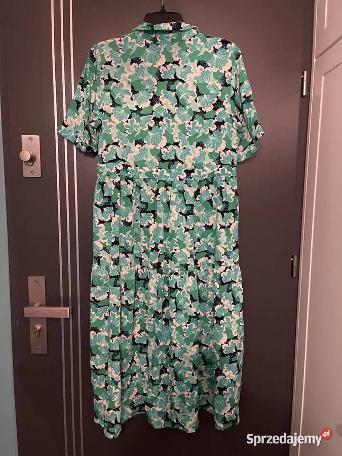 Pieces sukienka modny wzór kwiaty floral viscoza Choszczno