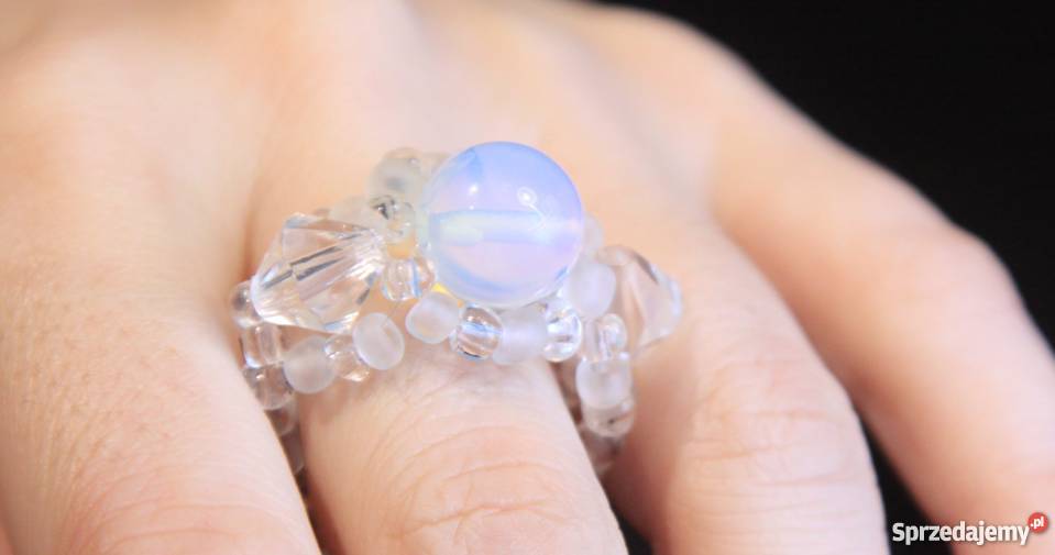 pierścionki plecione z koralików