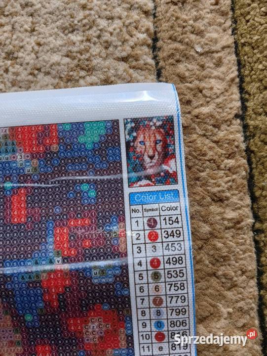 Plakat do wykonania metodą haftu diamentowego Łańcut