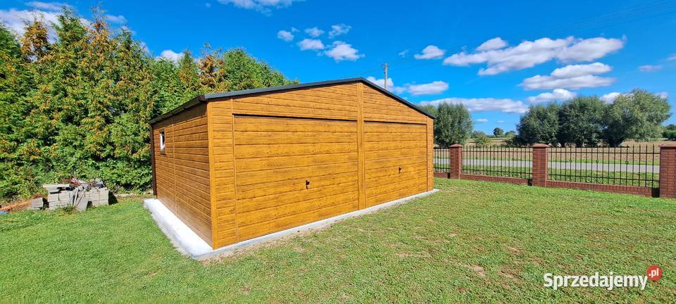 99B GARAŻ BLASZANY Złoty Dąb Wiaty Garaże Wiaty Przemyśl