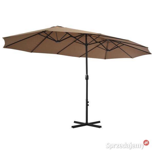 vidaXL Parasol ogrodowy na słupku
