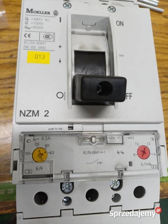 Wyłącznik mocy Moeller NZM 2 63A Krzyszkowice sprzedam