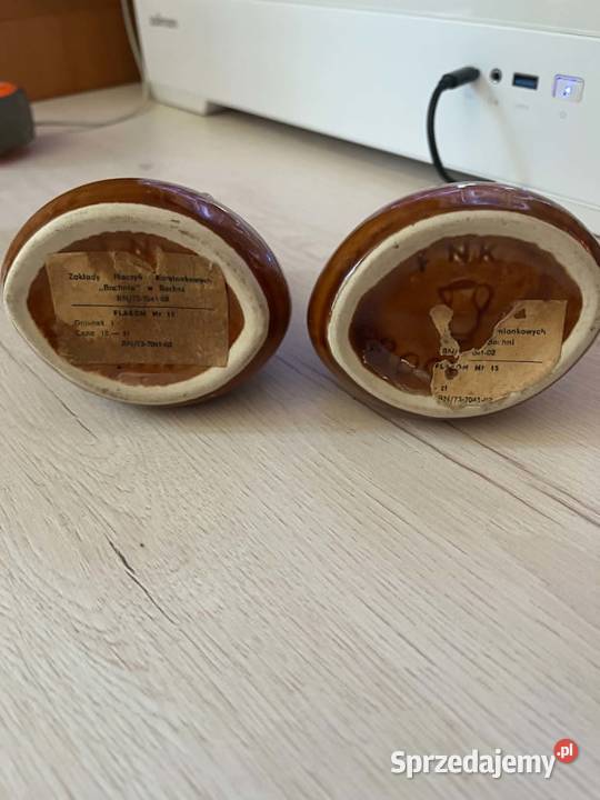 Dwa ceramiczne wazoniki z lat 70 z czasów PRL Radzyń Podlaski
