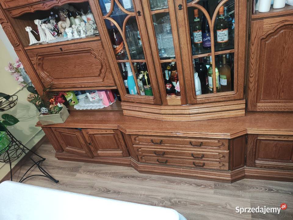 Meblościanka Duża drewniana stylowa szafka do pomorskie