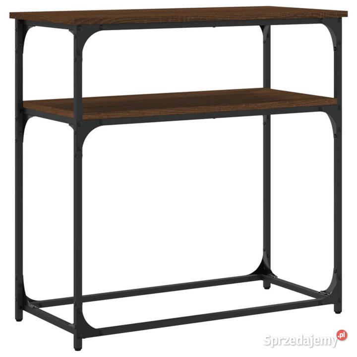Stolik konsolowy brązowy dąb 75x355x75 WM834074 Warszawa