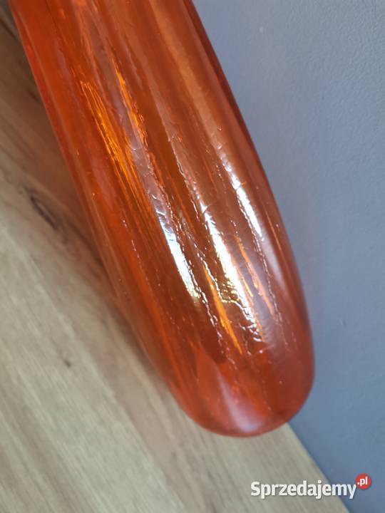 Stary duży ciężki pomarańczowy wazon HSG Antyki, Sztuka, Kolekcje Katowice