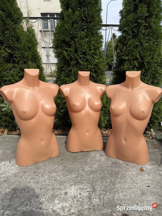 Manekiny damskie półpostaciowe idealny stan Rybnik